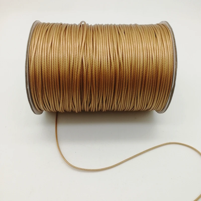 New 0.5/0.8/1.0/1.5/2.0mm Waxed Cord Waxed Thread Leather twine String Strap Necklace Rope Bead For Jewelry Making DIY
