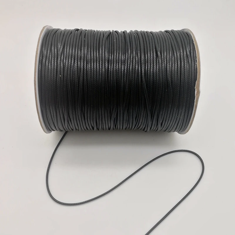 New 0.5/0.8/1.0/1.5/2.0mm Waxed Cord Waxed Thread Leather twine String Strap Necklace Rope Bead For Jewelry Making DIY