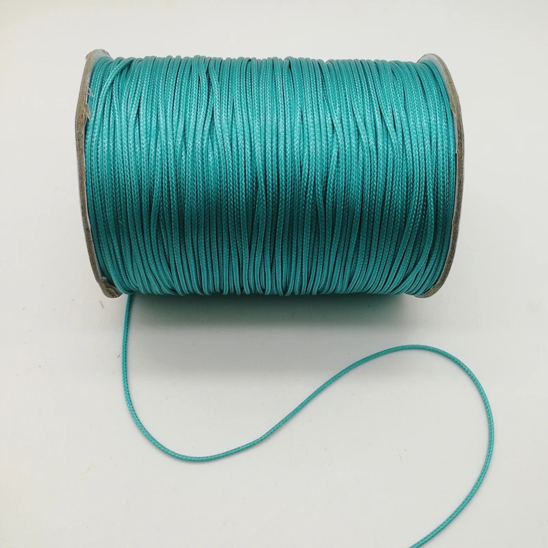 New 0.5/0.8/1.0/1.5/2.0mm Waxed Cord Waxed Thread Leather twine String Strap Necklace Rope Bead For Jewelry Making DIY