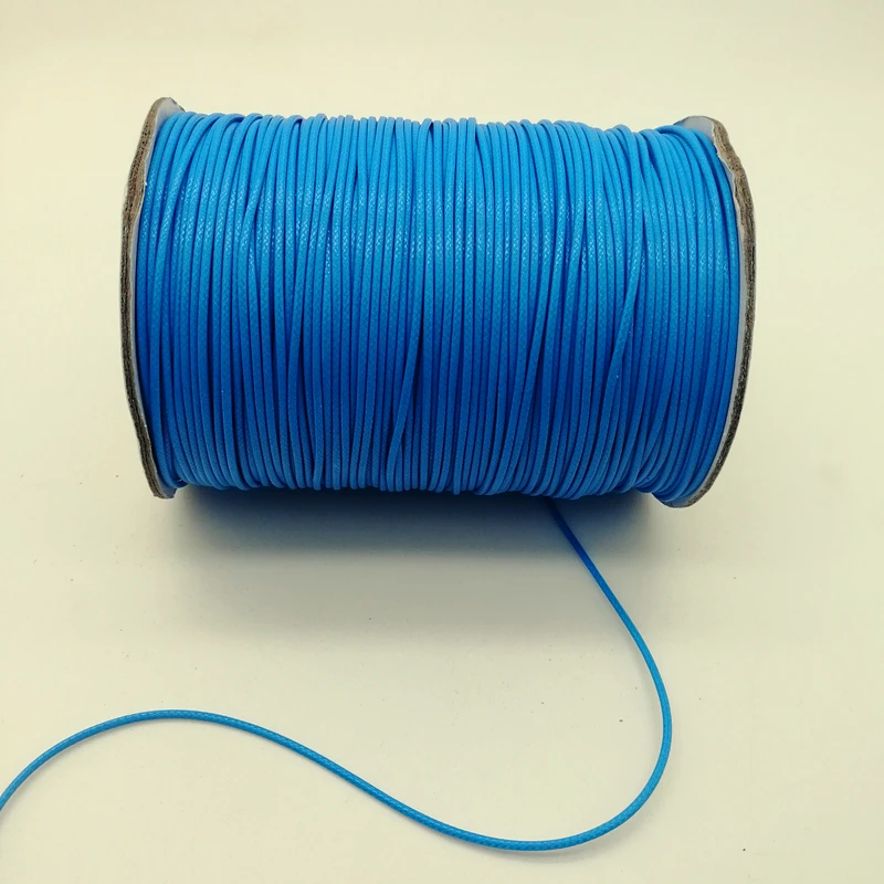 New 0.5/0.8/1.0/1.5/2.0mm Waxed Cord Waxed Thread Leather twine String Strap Necklace Rope Bead For Jewelry Making DIY