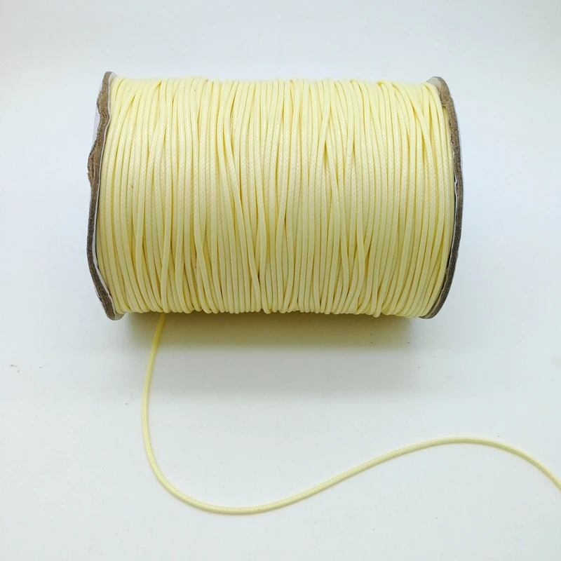 New 0.5/0.8/1.0/1.5/2.0mm Waxed Cord Waxed Thread Leather twine String Strap Necklace Rope Bead For Jewelry Making DIY