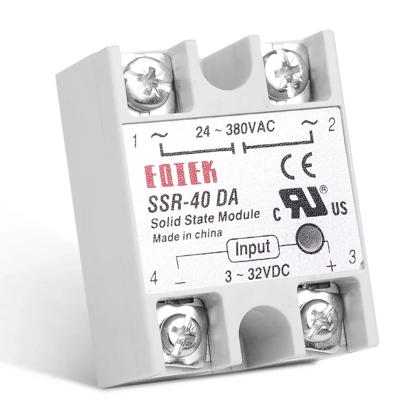 Solid State Relay 10A 25A 40A single phase Module 3-32V Input DC 24-380V AC Output High Quality SSR-10DA SSR-25DA SSR-40DA