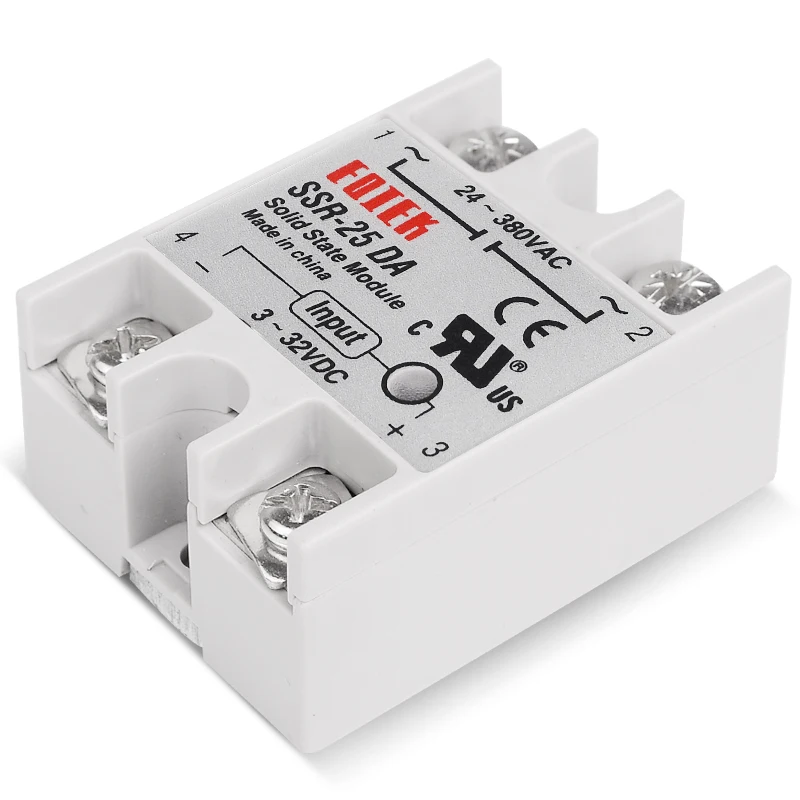 Solid State Relay 10A 25A 40A single phase Module 3-32V Input DC 24-380V AC Output High Quality SSR-10DA SSR-25DA SSR-40DA