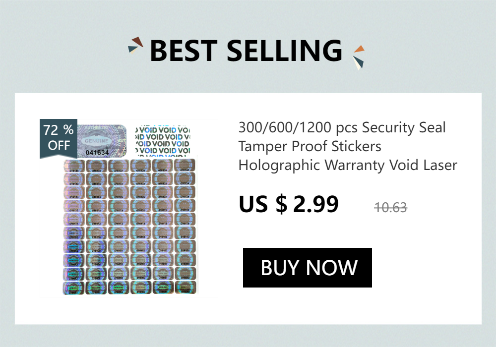 Silver Circular Holographic Sticker Warranty Void Seals Adhesive Labels with Serial Number High Security Laser Stickers 1.5cm