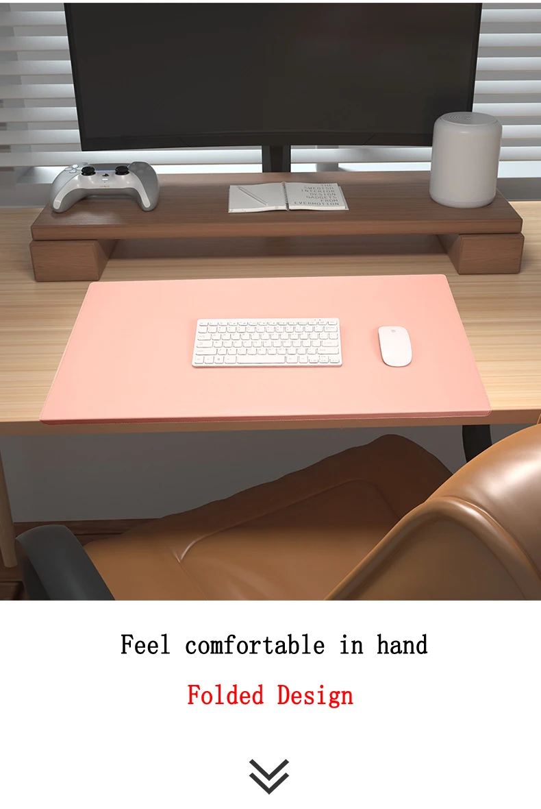 Folding Elbow Guard Wrist Guard PU Office Desk Mat Big Mouse Pad Laptop Computer Desk Pad Gaming Mousepad Table Mat Cushion