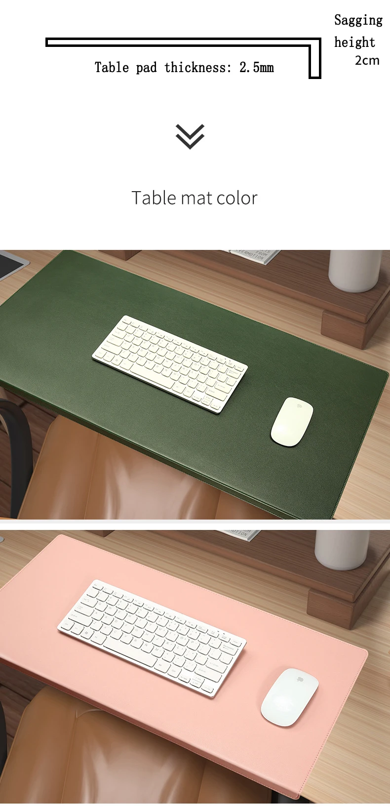 Folding Elbow Guard Wrist Guard PU Office Desk Mat Big Mouse Pad Laptop Computer Desk Pad Gaming Mousepad Table Mat Cushion