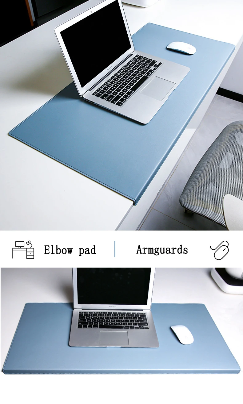Folding Elbow Guard Wrist Guard PU Office Desk Mat Big Mouse Pad Laptop Computer Desk Pad Gaming Mousepad Table Mat Cushion