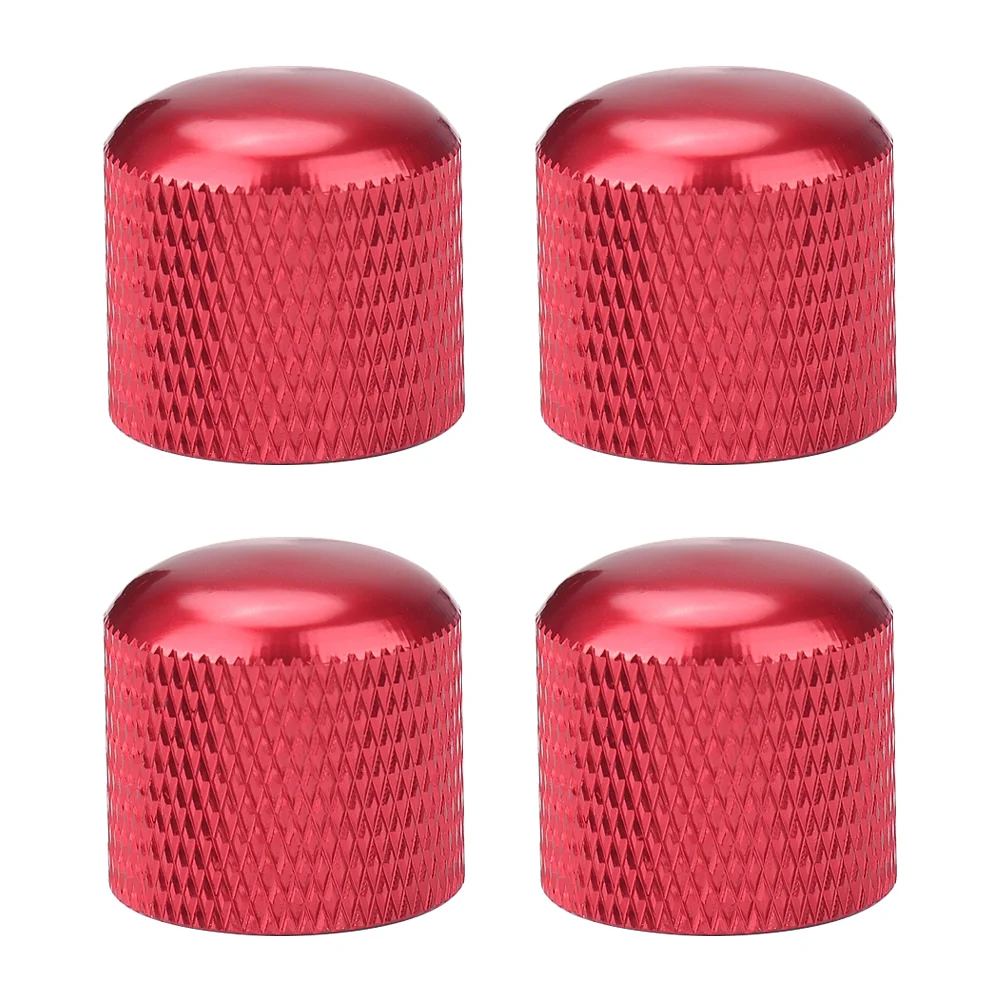 3pcs/4pcs Guitar Knobs Metal/Plastic 6mm Dome/Flat Top Tone Guitar Volume Tone Knobs Pot Control Knobs For Electric Guitar Bass