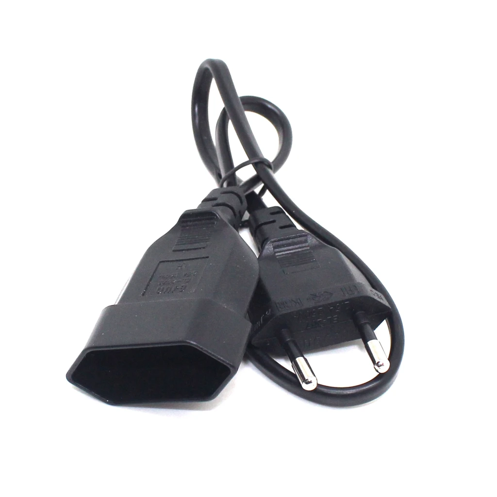 European 2Prong Male to Female Power Extension Cord, VDE Certificated Copper Cable 0.5m/1m/2m/3m/4m/5m