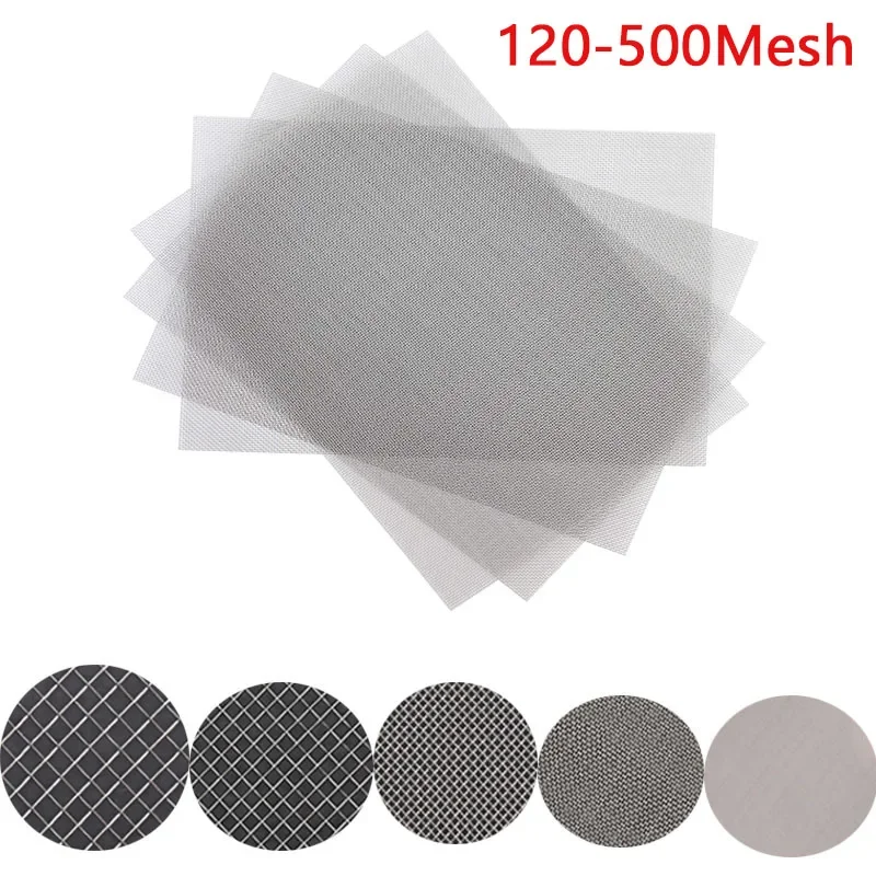 1pc Stainlessy Steel Woven Wire Cloth 120/200/300/400/500 Mesh Screen Wire Filter Sheet For Home Use