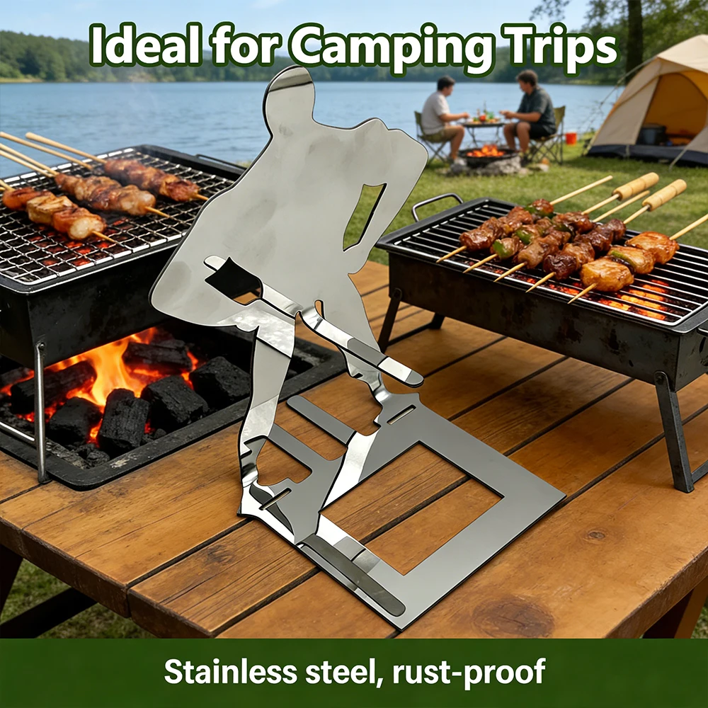 Stainless Steel Hot Dog Roasting Sticks, Sausage Fork Set, 1/2/4-Pack Campfire Roasting Forks, Reusable BBQ Skewers for Camping