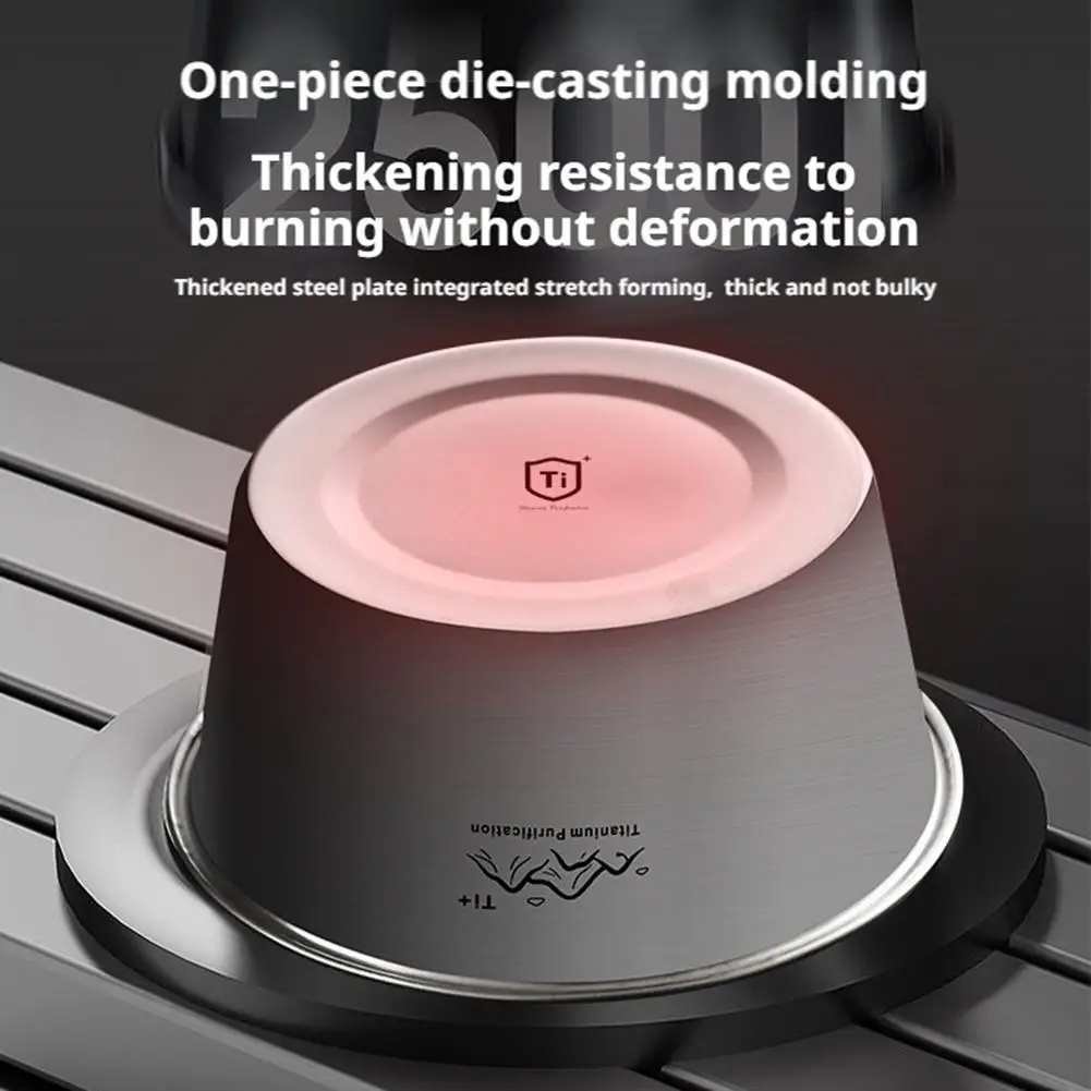 Rust Proof Titanium Ultralight Portable Food Sealing Bowl with Lid Fresh-keeping Portable Purification Dinner Box For Picnic