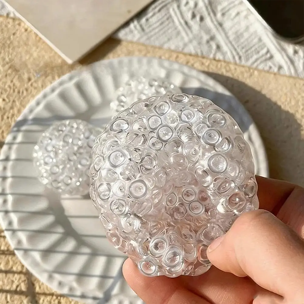 Handmade ball Squishy Balls Ice Beads Squeeze Toy Fidget Toys Slow Rebound Toy for Friend Anxiety Relaxation Squeeze Gift