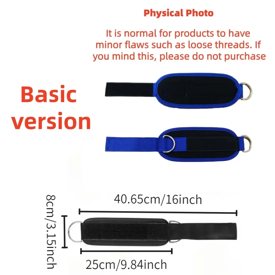 1pc Ankle Straps for Cable Machines Padded Ankle Cuffs for Leg Exercise WorkoutsFully Adjustable and Breathable Ankle