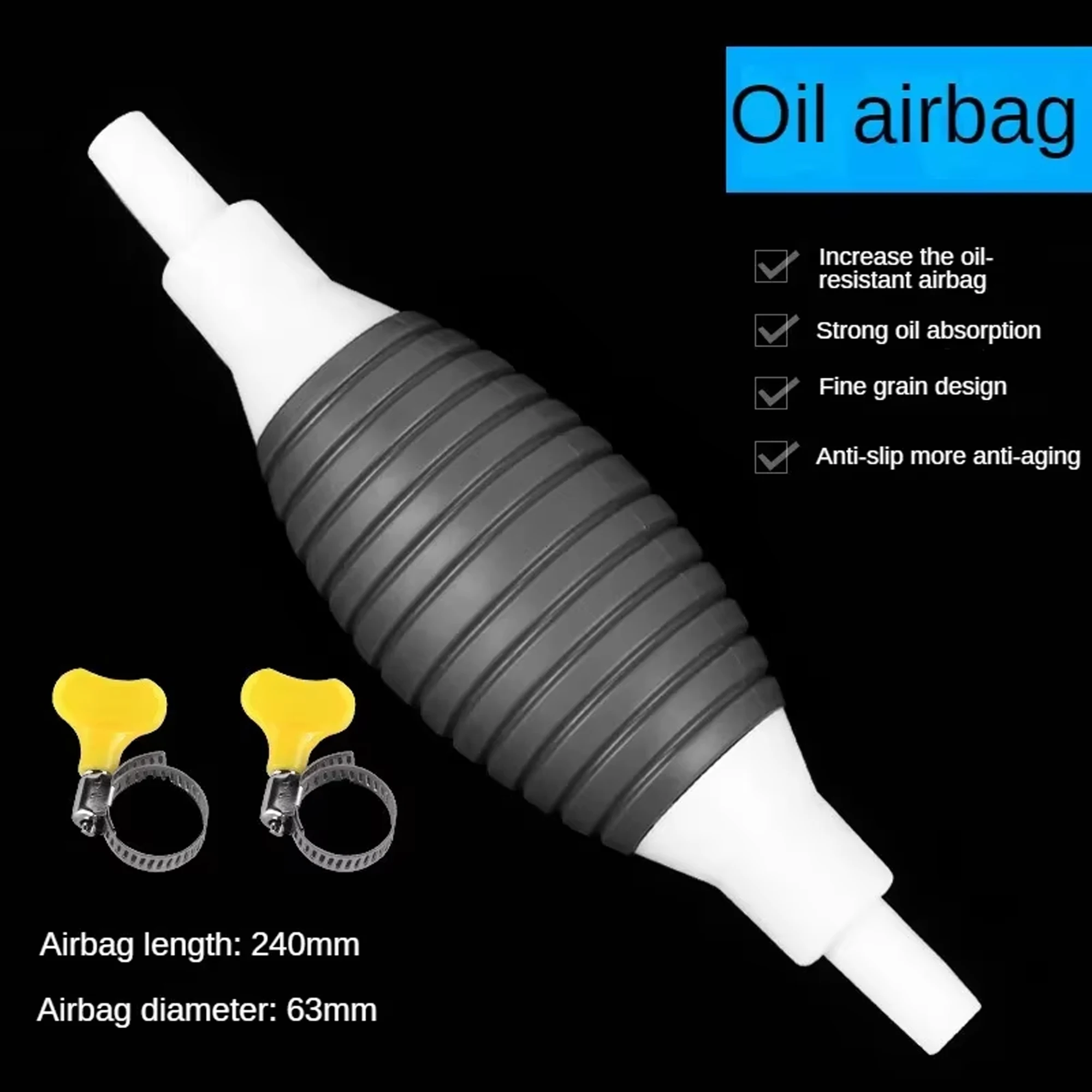 Multifunctional Universal Car Fuel Pump Hand Gas Oil Pump Suction Pipe Pump for Petrol Diesel Manual Pump for Liquids