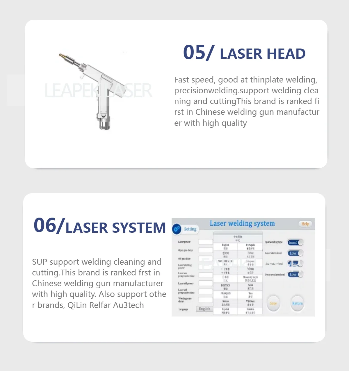 Auto Wire Feeding 1500W 2000W 3000W 4 in 1 Handheld Fiber Laser Welder with Raycus MAX BWT Source