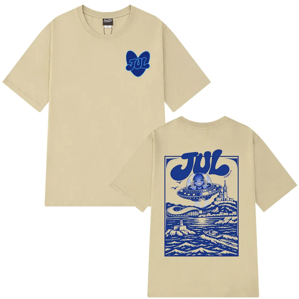 Rapper Jul Graphic T Shirt Men's Women Clothing Fashion Hip Hop T-shirt Casual Cotton Short Sleeve Oversized T-shirts Streetwear