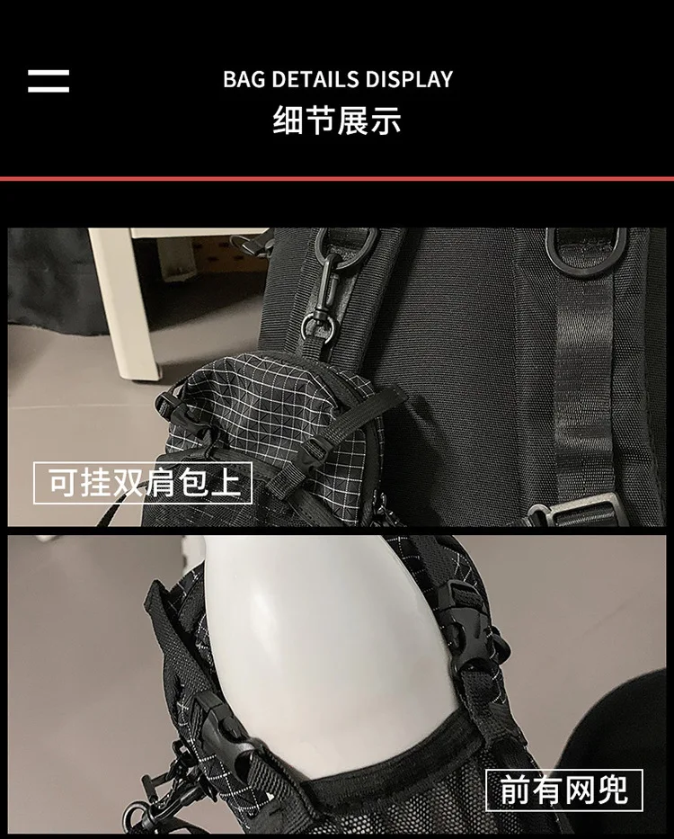 Dyneema Water Bottle Holder Bag Phone Pocket and Quick-Adjust Strap Waterproof 420D Nylon for Cycling Hiking Camping Essentials