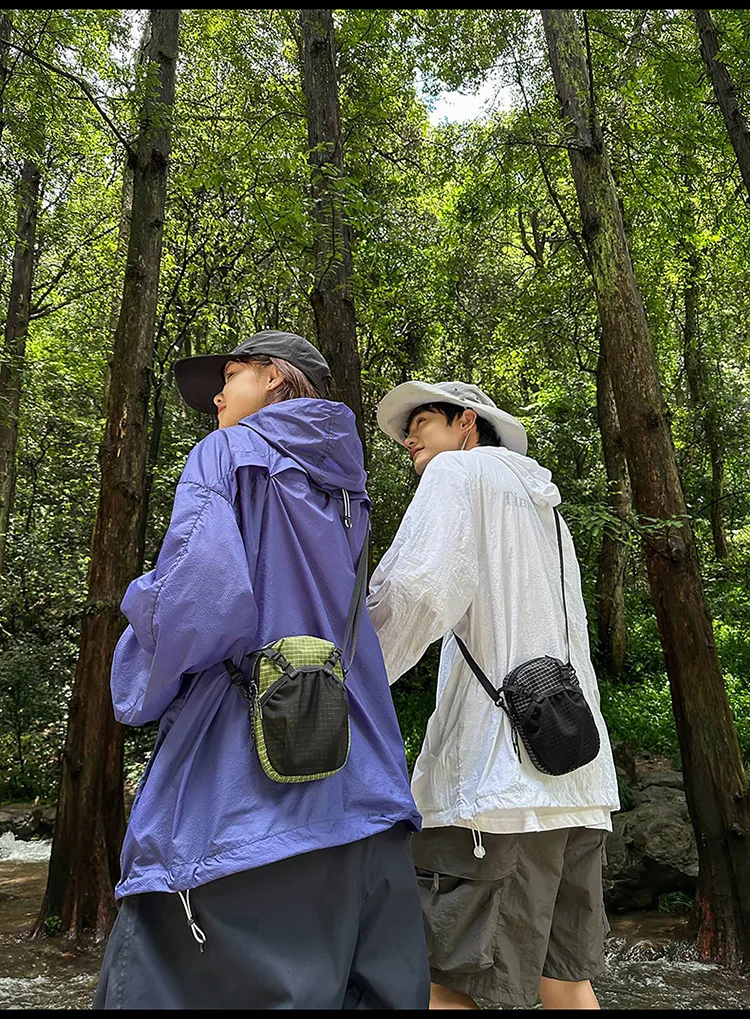 Dyneema Water Bottle Holder Bag Phone Pocket and Quick-Adjust Strap Waterproof 420D Nylon for Cycling Hiking Camping Essentials