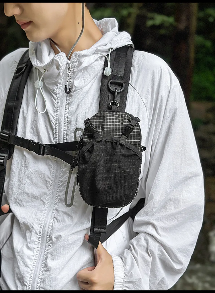 Dyneema Water Bottle Holder Bag Phone Pocket and Quick-Adjust Strap Waterproof 420D Nylon for Cycling Hiking Camping Essentials