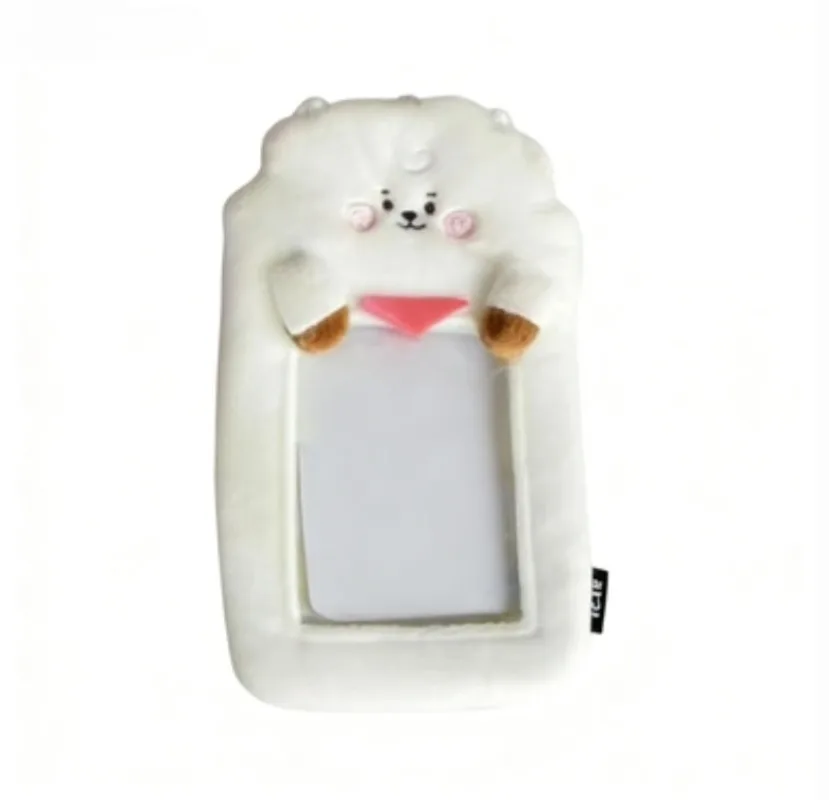 Kpop BT21 COOKY CHIMMY KOYA MANG RJ SHOOKY 3-inch Card Holder with Photo Display Cover for Korean Celebrity ID Photo Cards