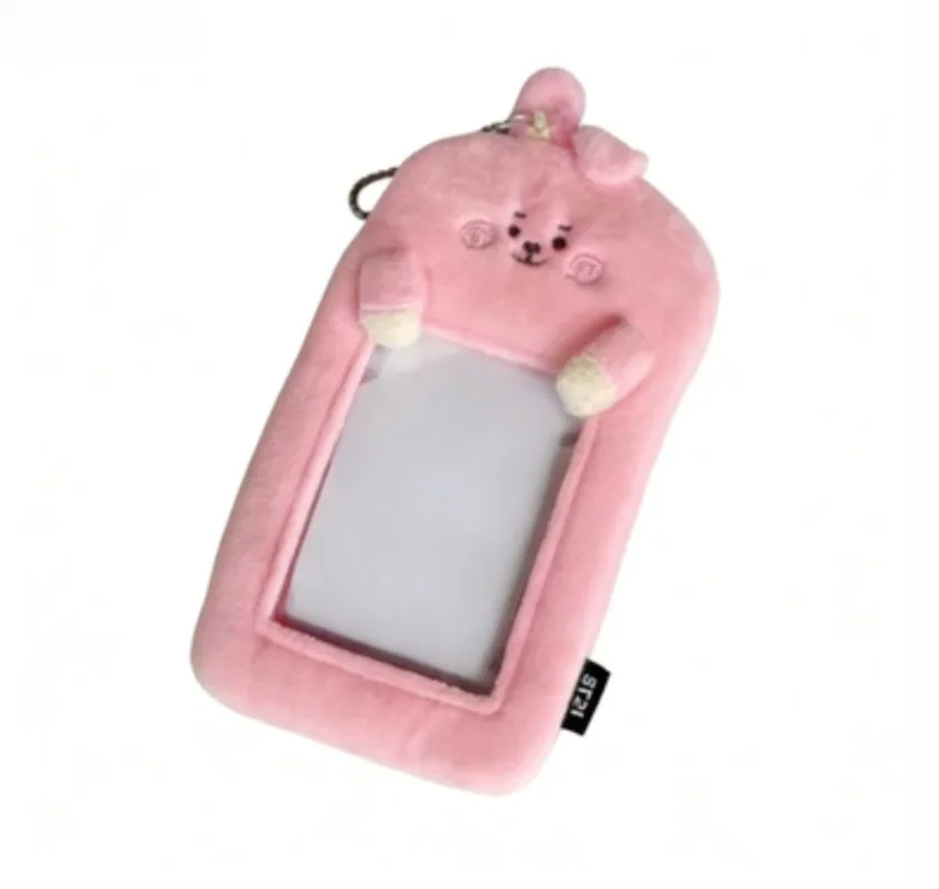 Kpop BT21 COOKY CHIMMY KOYA MANG RJ SHOOKY 3-inch Card Holder with Photo Display Cover for Korean Celebrity ID Photo Cards