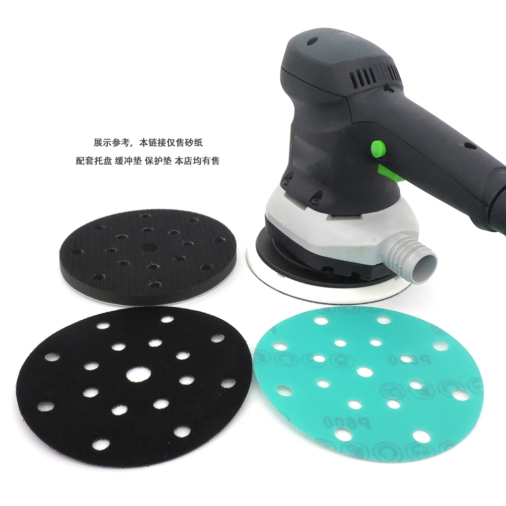 6 Inch 150MM 17 Holes 60-2000 Grits Hook and Loop PET Film Aluminum Oxide Wet&Dry Sandpaper Sanding Disc for Car MPaint
