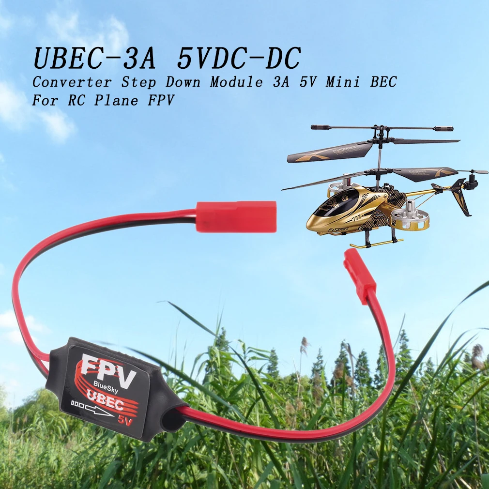 DC-DC Converter Step Down Module 3A 5V 12V Mini BEC For RC Plane FPV Promotion Black & Red RC Air Plane Accessory Hot Selling