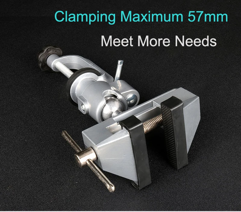 360° Rotating Table Vise Bench Clamp Bracket Multifunctional Electric Grinder Stand Holder Accessories For Dremel Tool