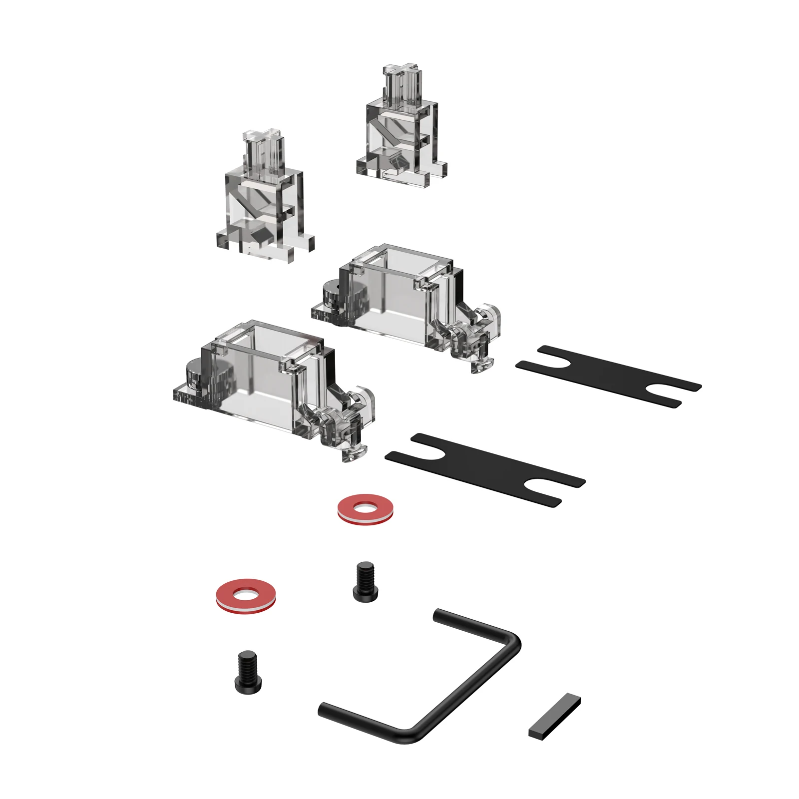 DUROCK V3 Mechanical Keyboard Stabilizers PCB Mount Screw-in Pre-clipped Upgrade Stem Less Easier Tuning for Computer Office