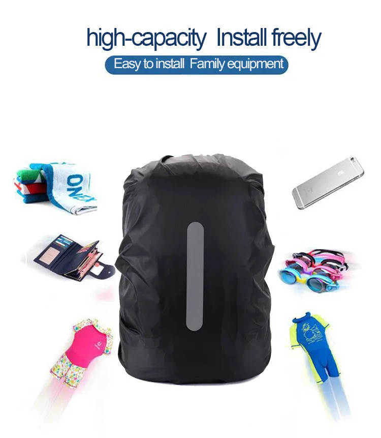 Waterproof Backpack Cover Ravel Safety Outdoor Backpack Cover Waterproof Rain Cap Cover