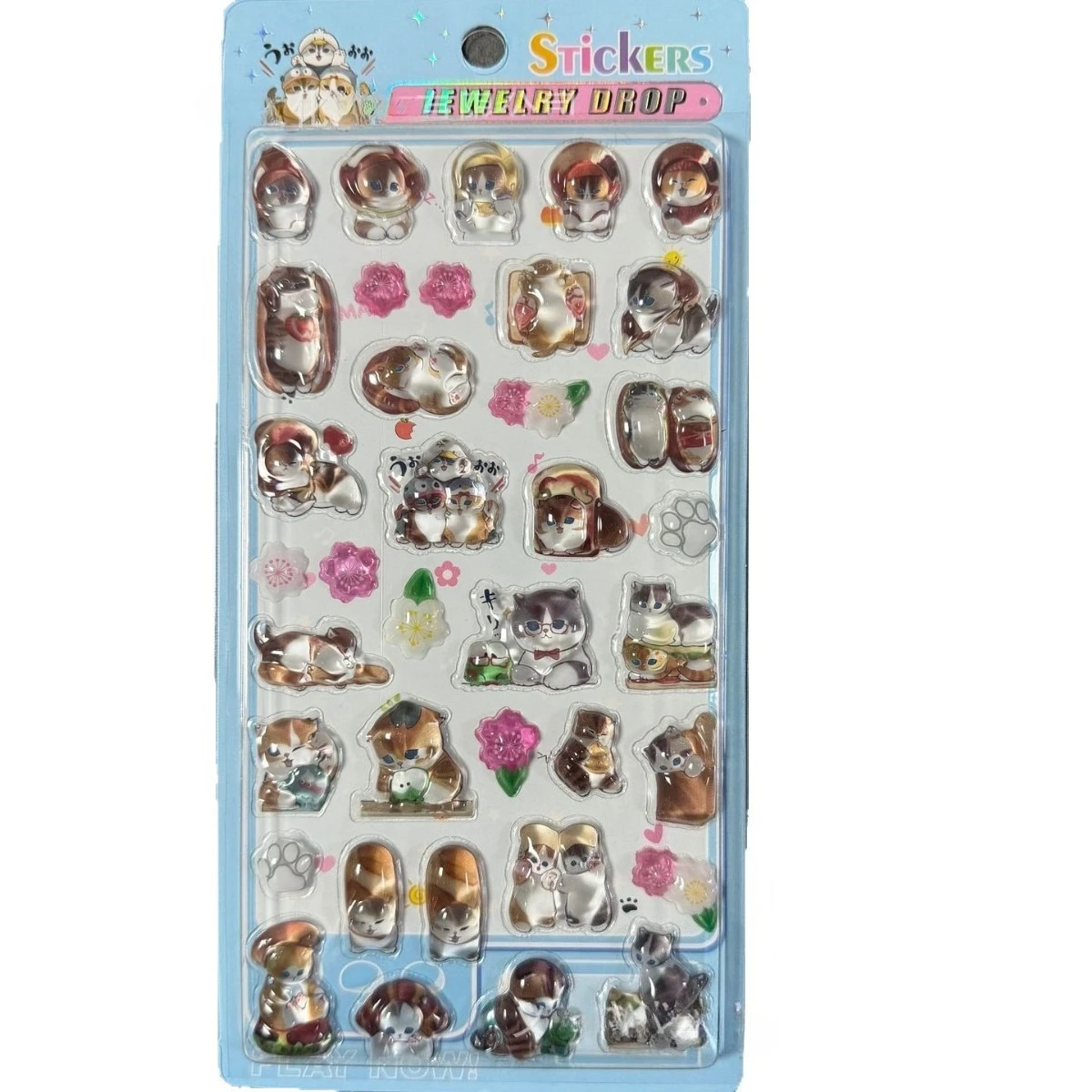 New Mofusand 3d Crystal Embossed Stickers Kawaii Cute For Diy Scrapbook Stationery Phone Case Decor Birthday Gift S