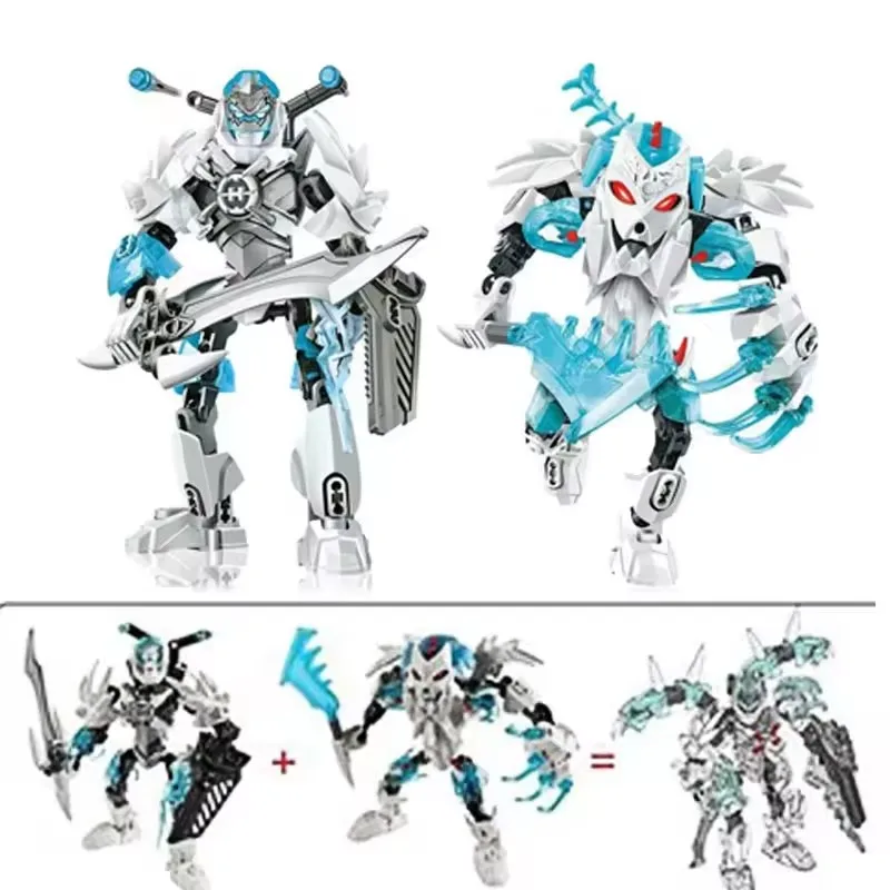 Hero Factory Star Warrior Building Blocks Evo 2in1 Combination Robot Mech Bionicle Figures Bricks Toys For Boys Children's Gifts