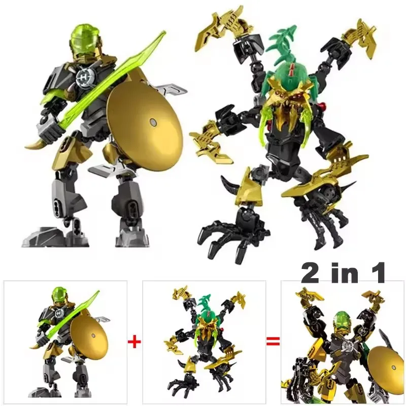 Hero Factory Star Warrior Building Blocks Evo 2in1 Combination Robot Mech Bionicle Figures Bricks Toys For Boys Children's Gifts