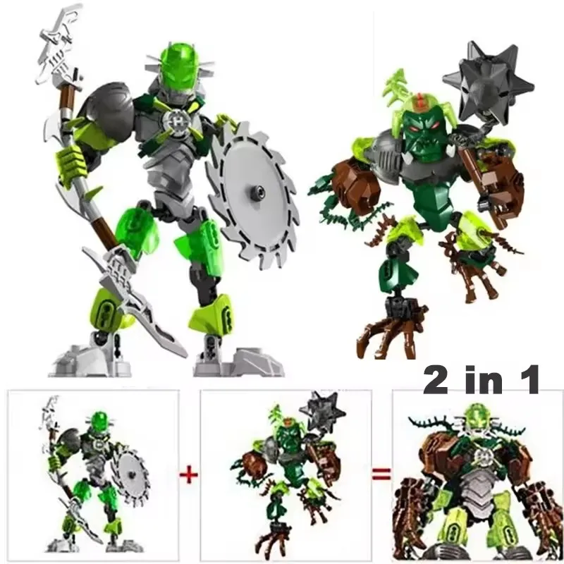 Hero Factory Star Warrior Building Blocks Evo 2in1 Combination Robot Mech Bionicle Figures Bricks Toys For Boys Children's Gifts