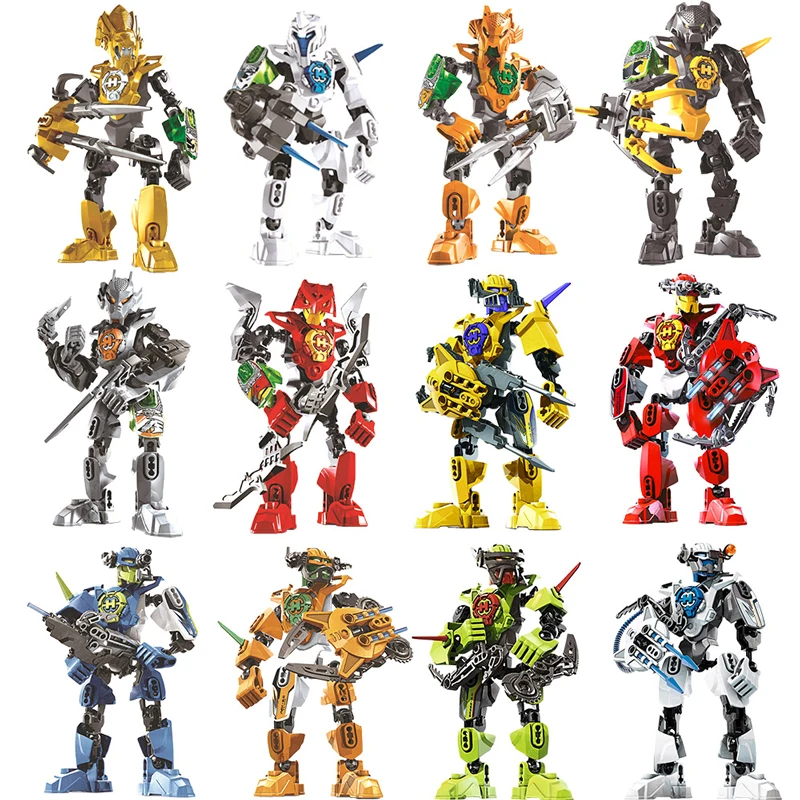 Hero Factory Star Warrior Building Blocks Evo 2in1 Combination Robot Mech Bionicle Figures Bricks Toys For Boys Children's Gifts