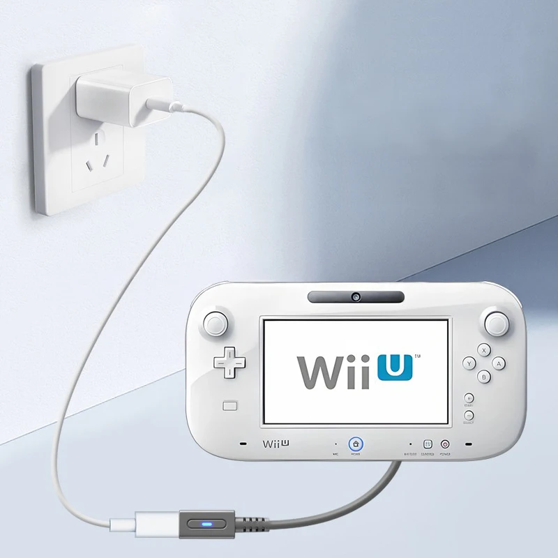 Type C 45W PD Charge Cable for Wii U Console USB C Gaming Power Supply Cord for Nintendo Wii U Charging Game Controller Wire