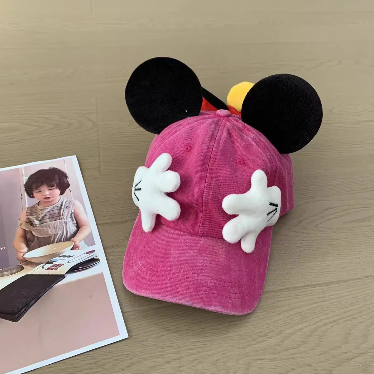 New Model Rat Baseball Cap For Men's And Women's Fashionable Cartoon Cute Ear Duck Tongue Hats Retro Tidal Current Sunshade Caps