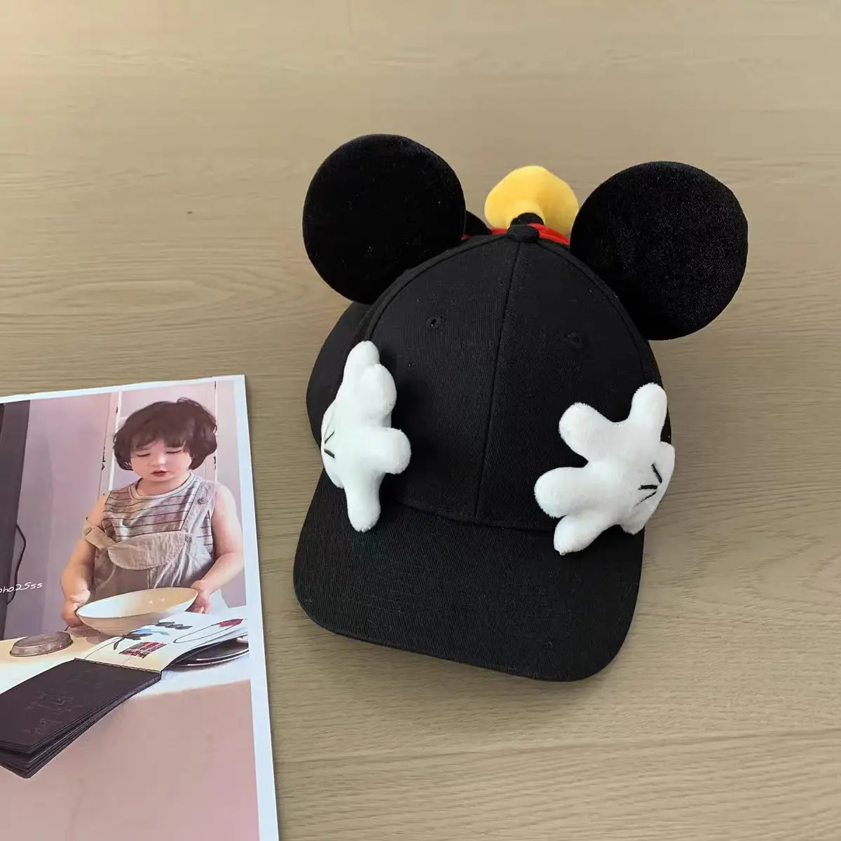 New Model Rat Baseball Cap For Men's And Women's Fashionable Cartoon Cute Ear Duck Tongue Hats Retro Tidal Current Sunshade Caps