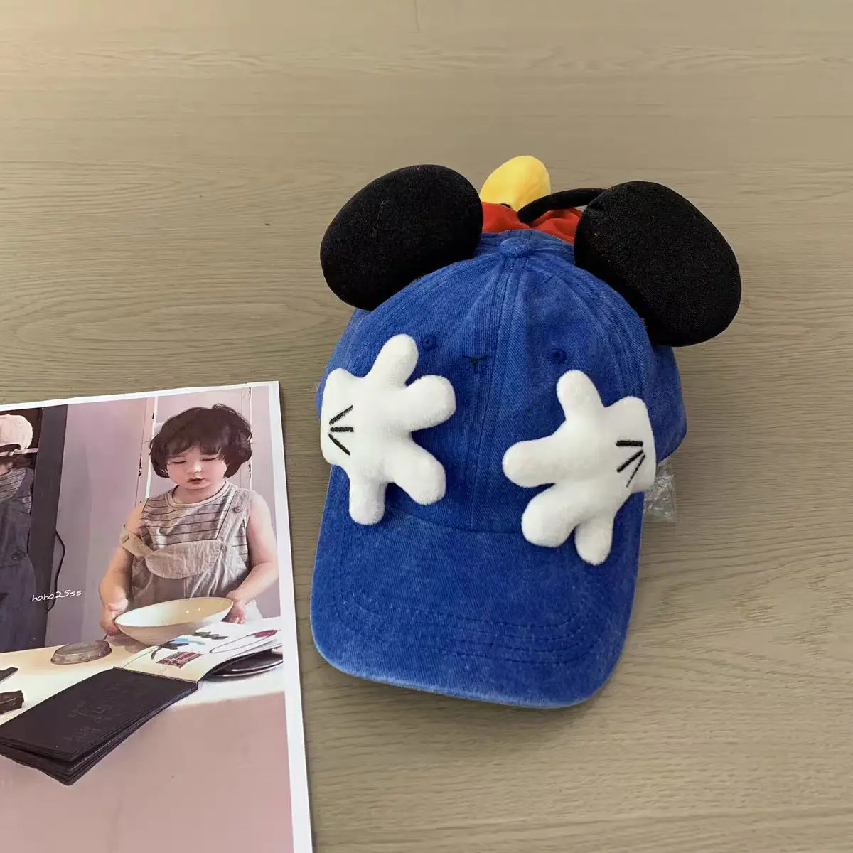 New Model Rat Baseball Cap For Men's And Women's Fashionable Cartoon Cute Ear Duck Tongue Hats Retro Tidal Current Sunshade Caps