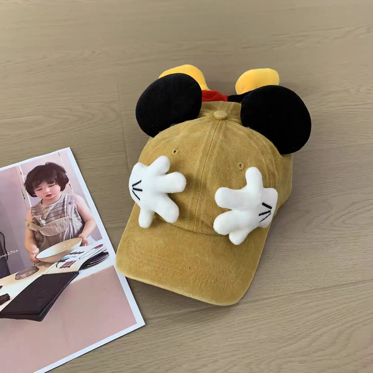 New Model Rat Baseball Cap For Men's And Women's Fashionable Cartoon Cute Ear Duck Tongue Hats Retro Tidal Current Sunshade Caps