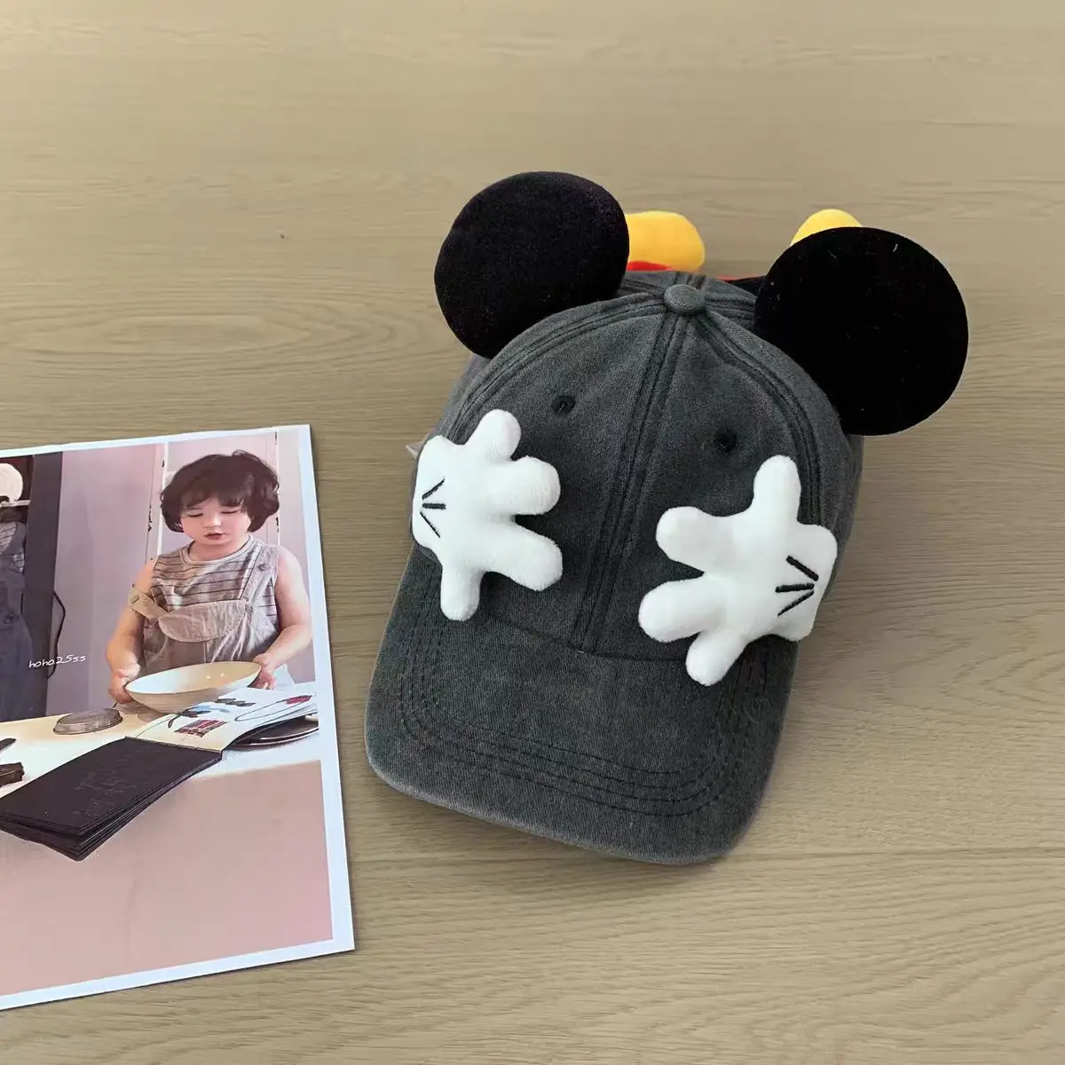 New Model Rat Baseball Cap For Men's And Women's Fashionable Cartoon Cute Ear Duck Tongue Hats Retro Tidal Current Sunshade Caps