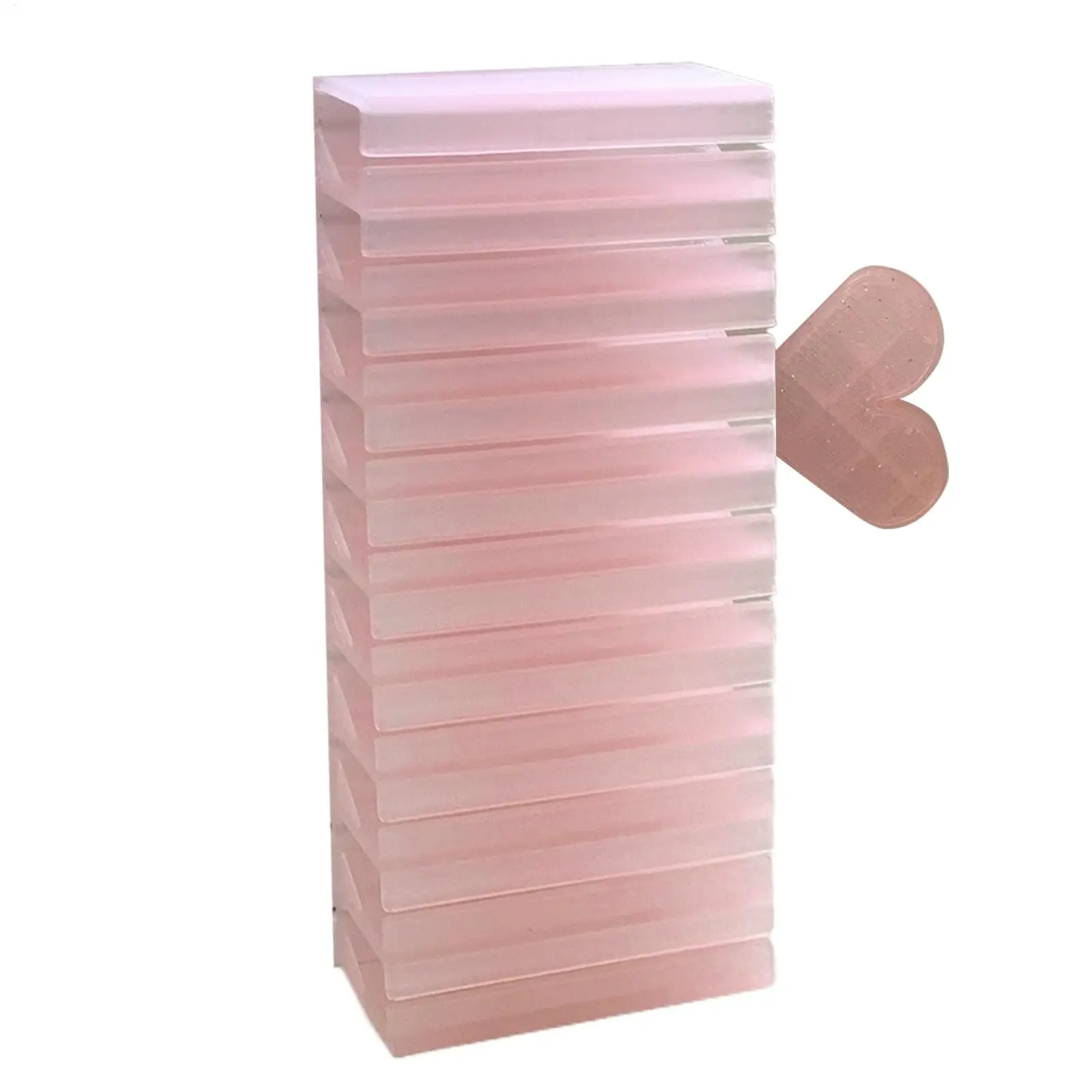 Nail Foil Storage Box 10 Grids Clear Transfer Paper Organizer Transparent Foil Roll Holder Dustproof Manicure Supplies