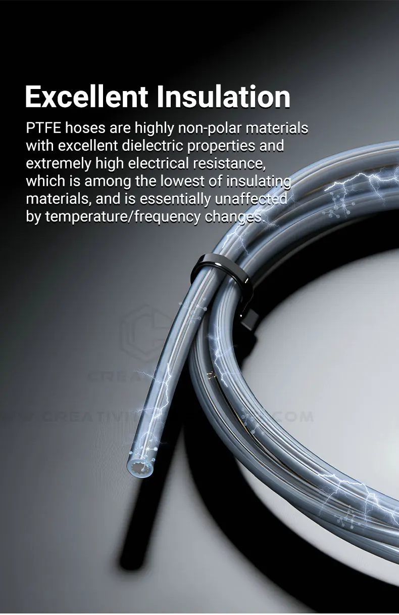 3D Printer Parts Star Shaped PTFE Tube 4mm OD Low-Resistance High Temperature Resistance PTFE Tube for Voron Elegoo Lab A1 AMS