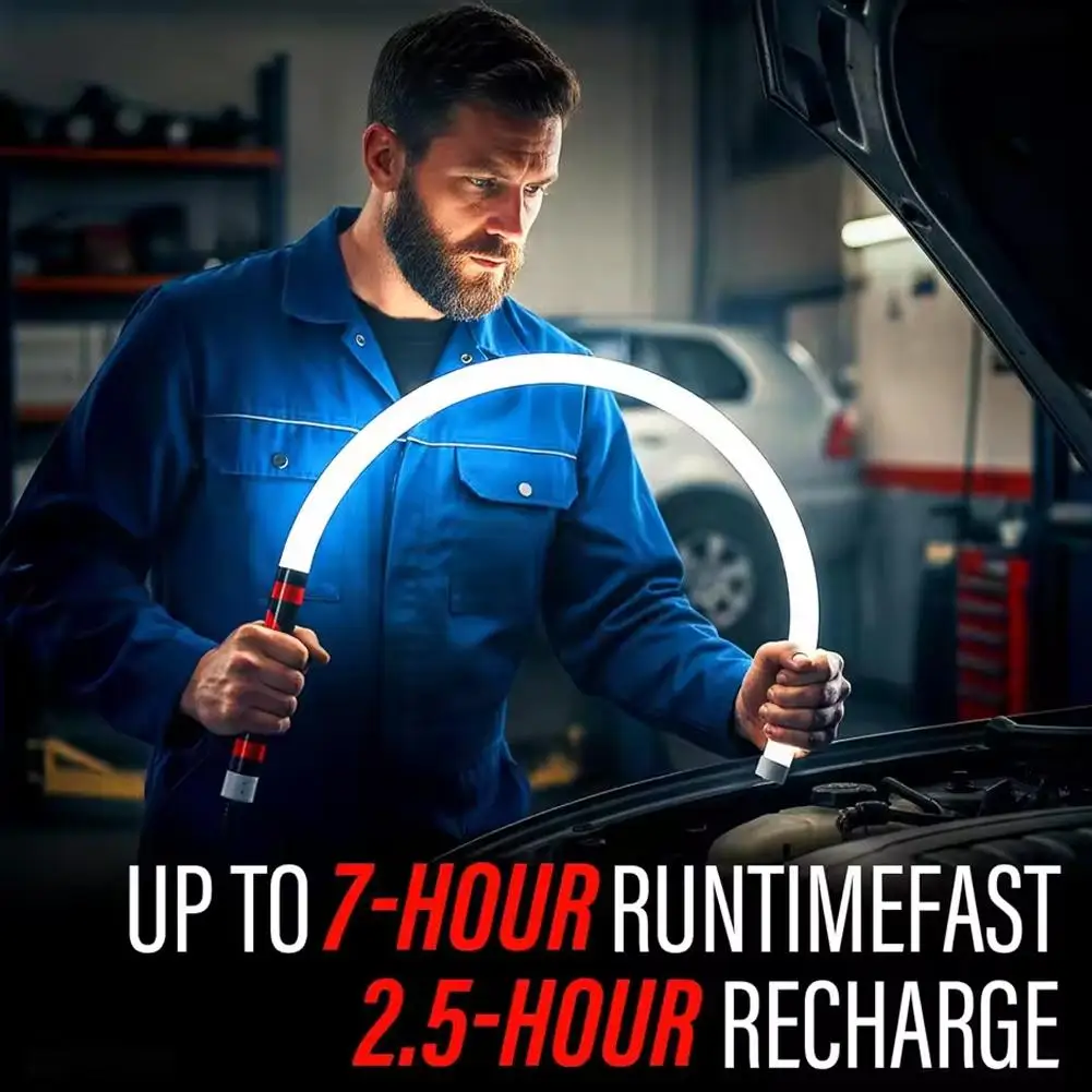 New LED Flashlight Stick Flexible High-Lumen Portable Automotive Lighting Tool Professional Work Light Mechanics and Car Repairs