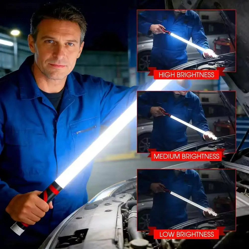 New LED Flashlight Stick Flexible High-Lumen Portable Automotive Lighting Tool Professional Work Light Mechanics and Car Repairs