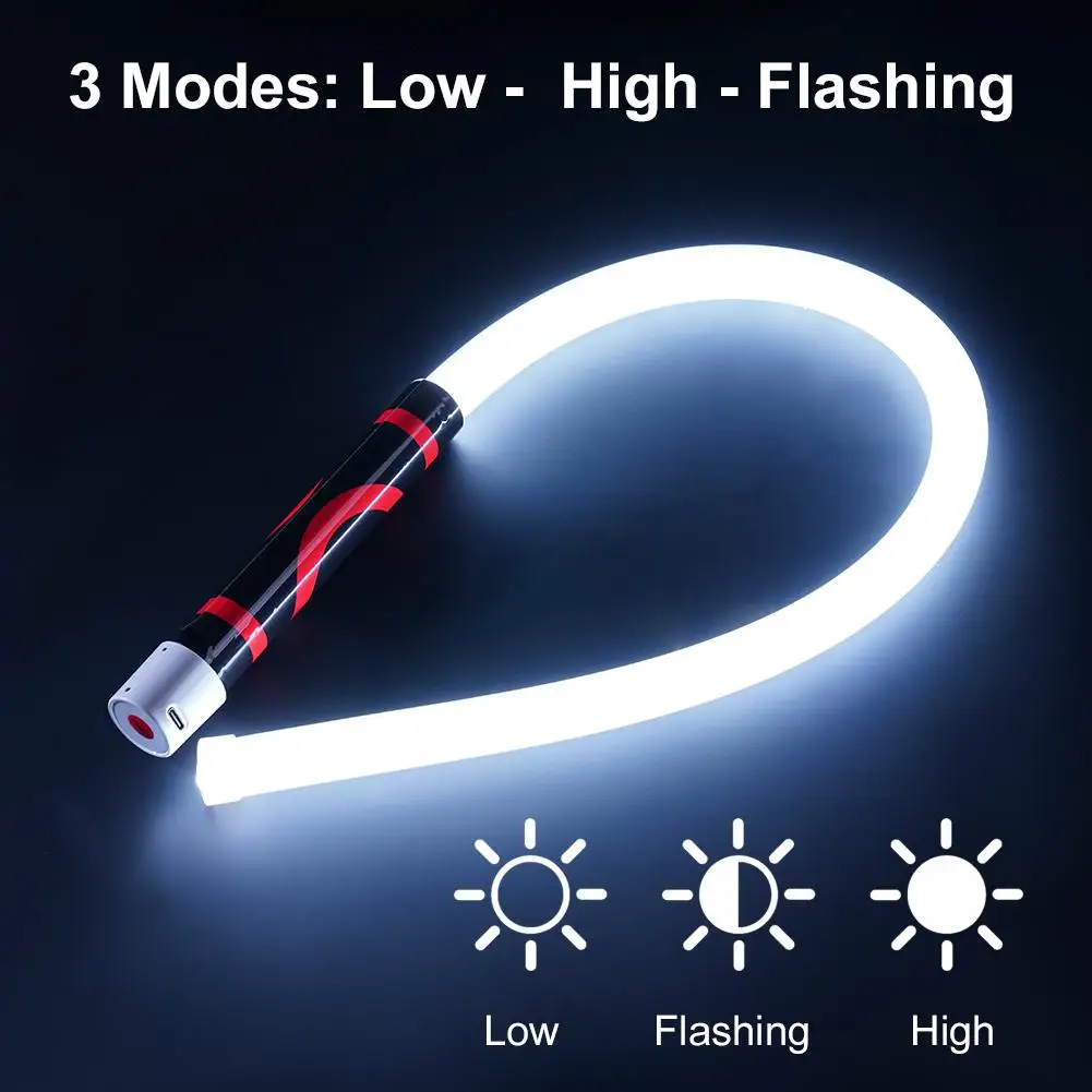 New LED Flashlight Stick Flexible High-Lumen Portable Automotive Lighting Tool Professional Work Light Mechanics and Car Repairs