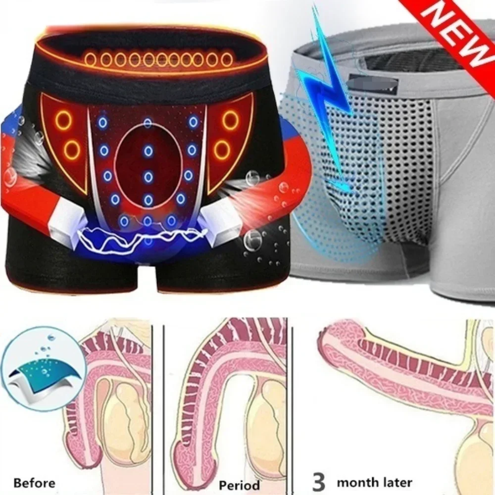 Upgraded Version of Men's Magnetic Therapy Health Panties 22 Magnet Reinforced Boxer Briefs (L-6XL) Brazilian Men's Underwear