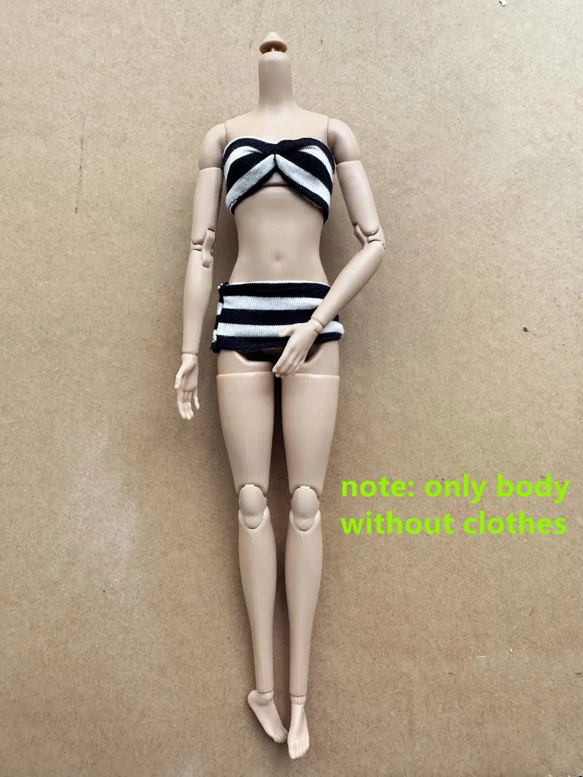 1/6 Doll Body 26CM High Quality Multi-jointed Movable Female Body White Skin/normal Skin Body Fashion Supermodel Heads DIY Parts