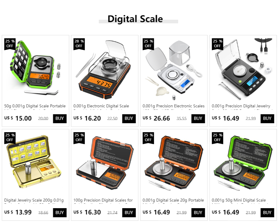 0.001g Precision Digital Jewelry Scale 20g USB Powered Electronic Weighing Scale LCD Mini Lab Balance 0.001g Electronic Scales